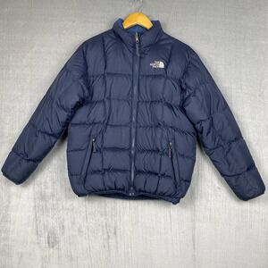 The North Face Youth Reversible Puffer Jacket XL 550 Goose Down Ski Gorpcore